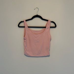 pink cropped tank